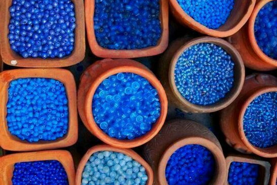 Coloring the Blue Alleys of Chefchaouen